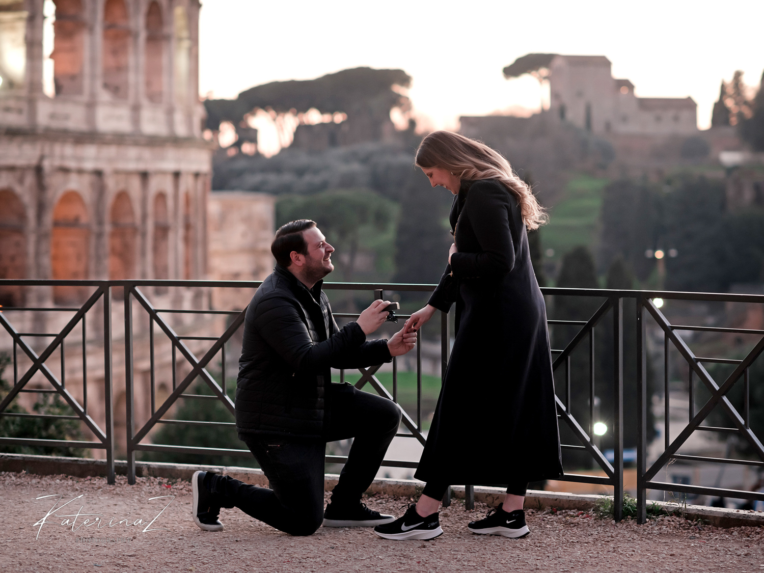 Surprise proposal in Rome