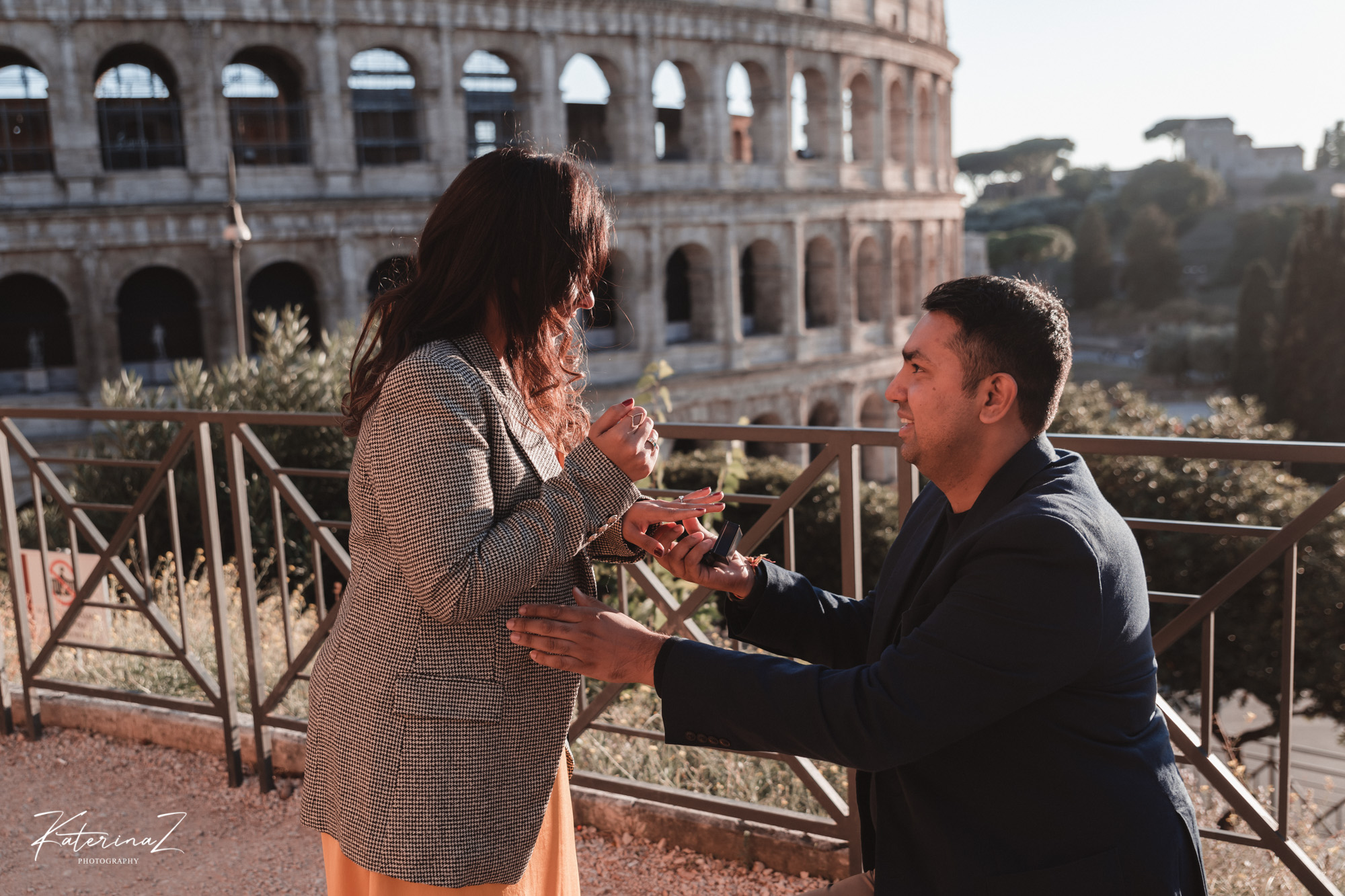 Surprise proposal in Rome