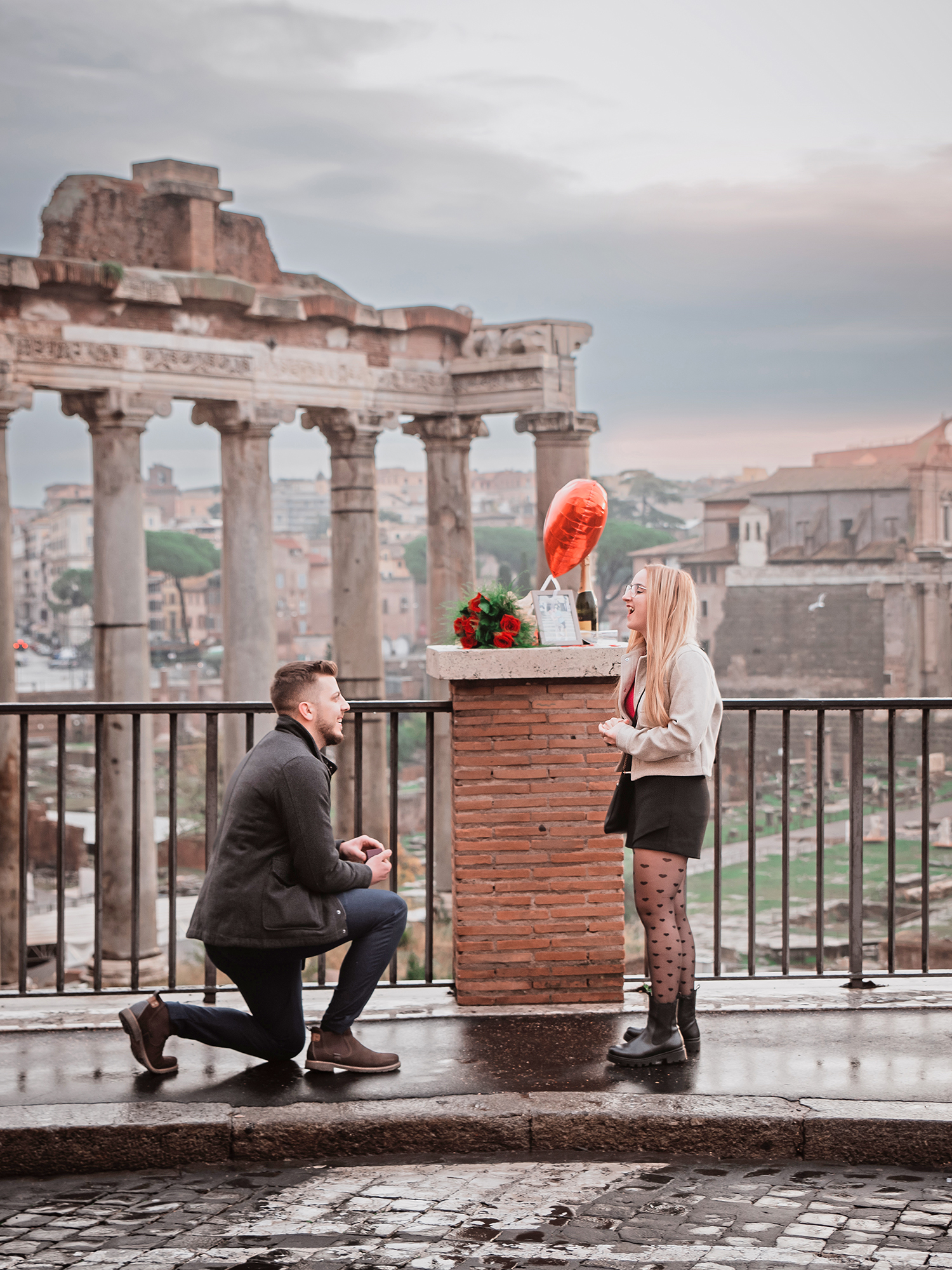 Surprise proposal in Rome